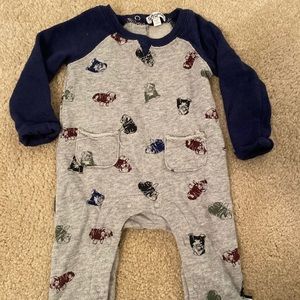 Splendid Baby Bulldog Romper 0-3M